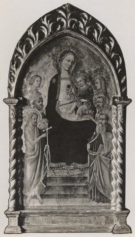 Chappel Studio — Ventura di Moro (Pseudo Ambrogio di Baldese) - sec. XV - Madonna con Bambino e santi — insieme